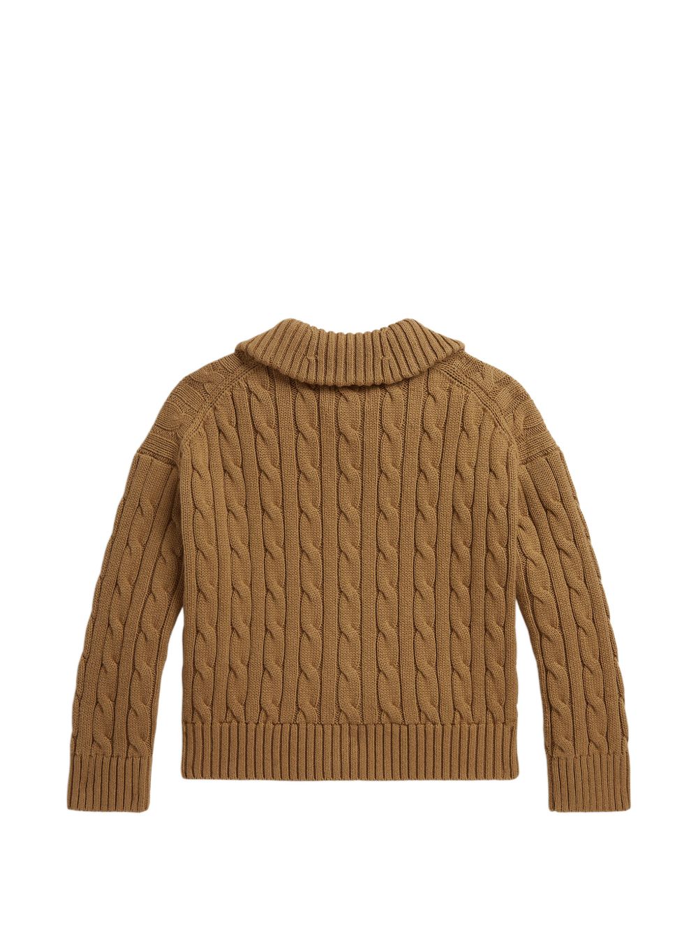 Maglione per bambina Polo Ralph Lauren KIds marrone con maglia intrecciata 312B25899 001 Ralph Lauren kids 