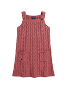 Abito per bambina Ralph Lauren Kids rosa a trecce con spalline abbottonate 312B25927 001 Ralph Lauren kids 