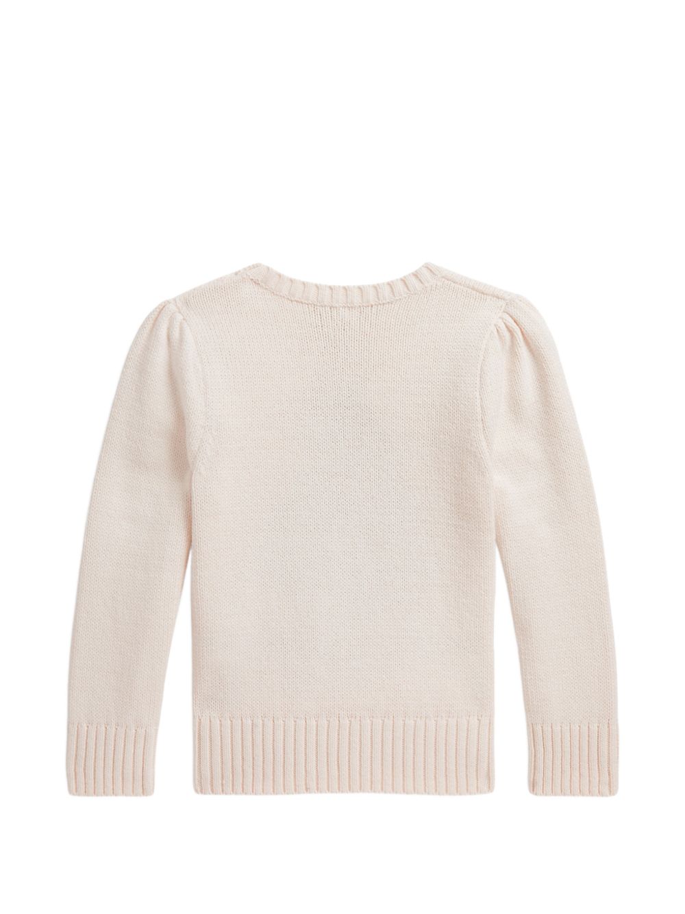 Maglione per bambina Polo Ralph Lauren Kids bianco con ricamo orsetto all-over 312B26004 001 Ralph Lauren kids 