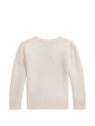 Maglione per bambina Polo Ralph Lauren Kids bianco con ricamo orsetto all-over 312B26004 001 Ralph Lauren kids 