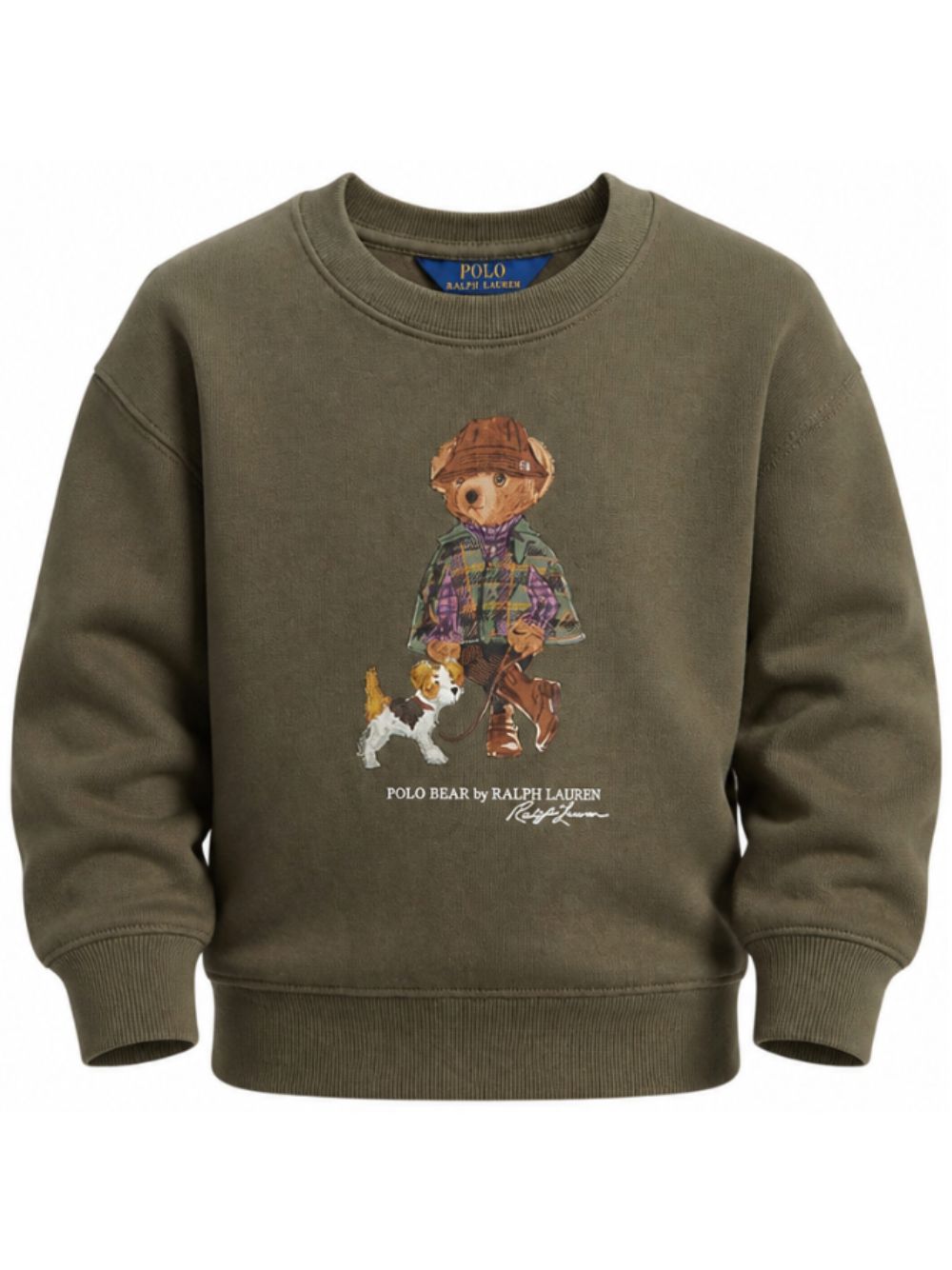 Felpa per bambino Polo Ralph Lauren Kids verde con stampa grafica Polo Bear 312B26298 001 Ralph Lauren kids 