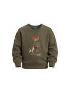 Felpa per bambino Polo Ralph Lauren Kids verde con stampa grafica Polo Bear 312B26298 001 Ralph Lauren kids 