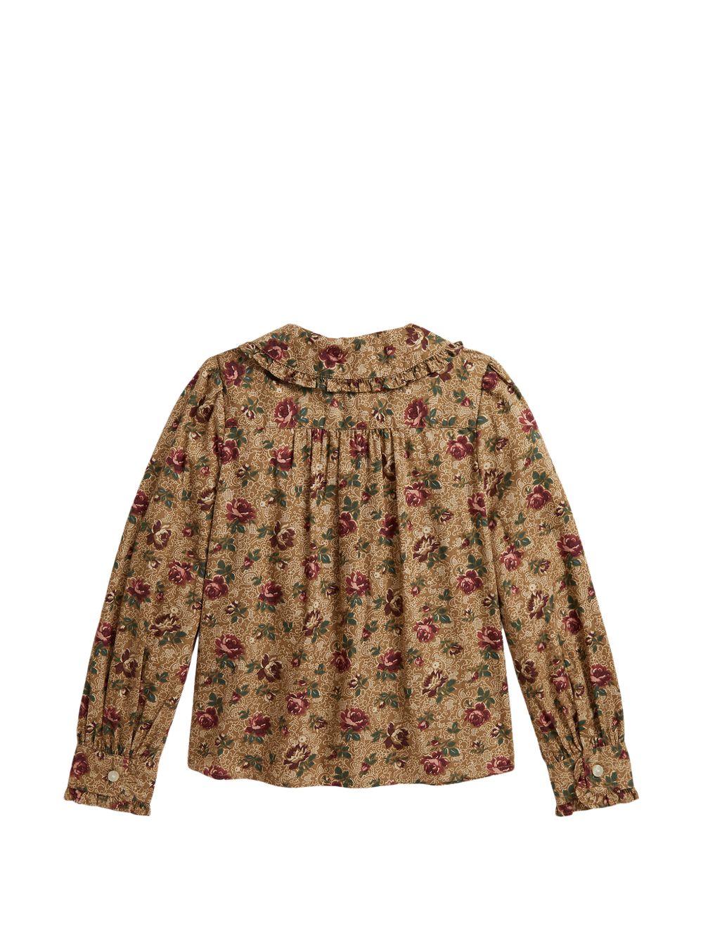 Camicia per bambina Ralph Lauren Kids beige con stampa a fiori all-over 312B26477 001 Ralph Lauren kids 
