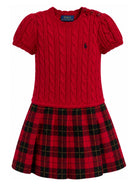 Abito per bambina Polo Ralph Lauren Kids rosso con ricamo Polo Pony sul davanti 312B28262 001 Ralph Lauren kids 