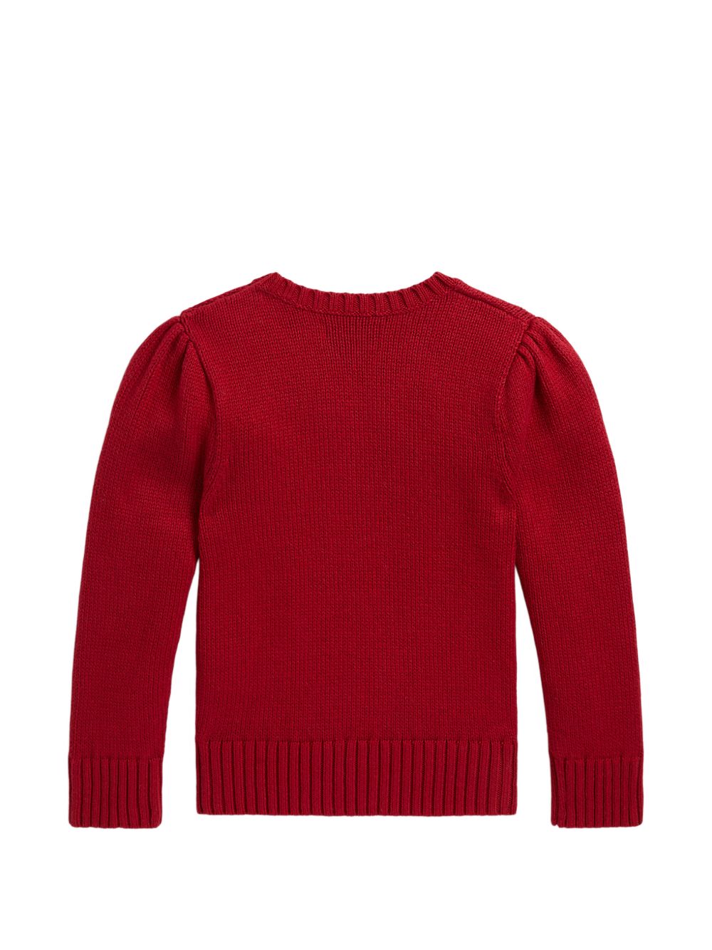 Maglione per bambina Polo Ralph Lauren Kids rosso Polo Bear con maniche a sbuffo 312B28301 001 Ralph Lauren kids 