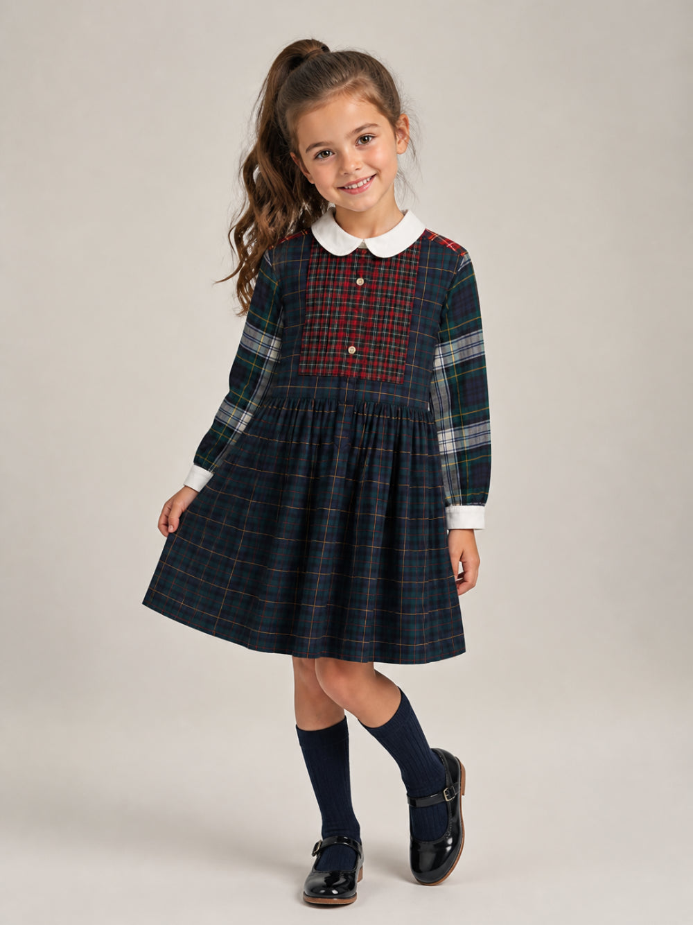 Abito chemisier per bambina Polo Ralph Lauren Kids multicolore a quadri 312B28379 001 Ralph Lauren kids 