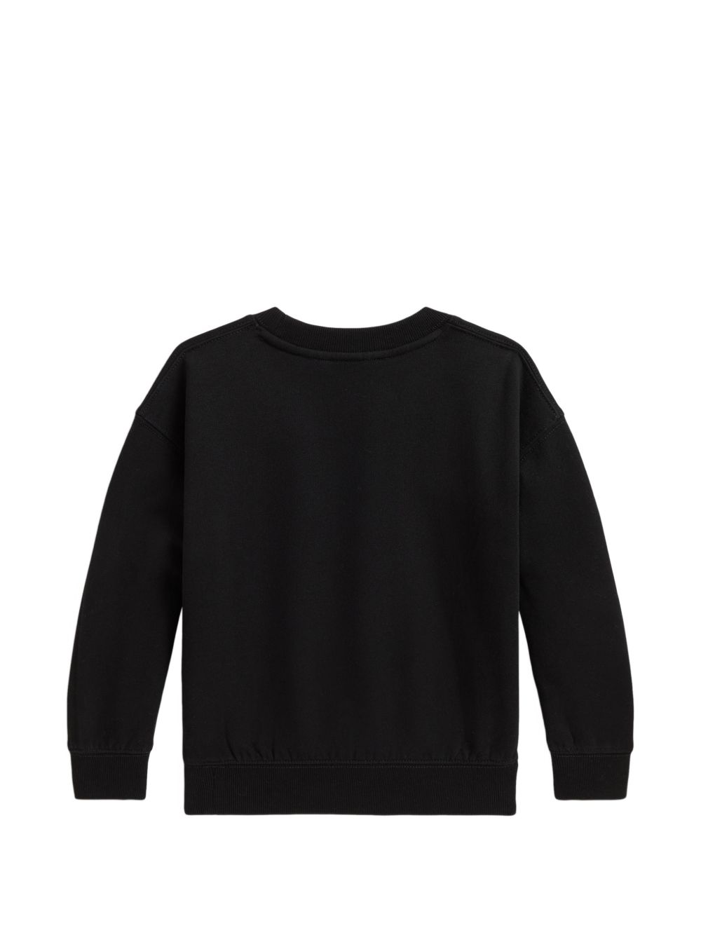 Felpa per bambina Ralph Lauren nera con stampa grafica sul davanti 312B31542 001 Ralph Lauren kids 