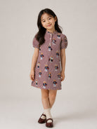 Abito per bambina Ralph Lauren Kids borgogna con motivo a righe verticali 312B35632 001 Ralph Lauren kids 
