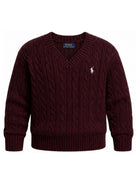 Maglione per bambina Polo Ralph Lauren Kids rosso con trama intrecciata 313A11238 005 Ralph Lauren kids 