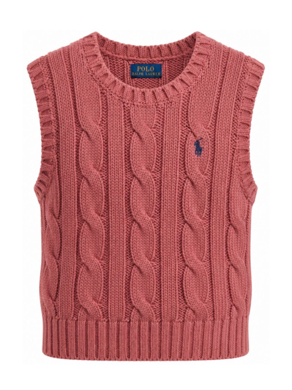Gilet per bambina Polo Ralph Lauren Kids rosa con motivo Polo Pony ricamato 313B25969 001 Ralph Lauren kids 