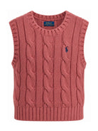 Gilet per bambina Polo Ralph Lauren Kids rosa con motivo Polo Pony ricamato 313B25969 001 Ralph Lauren kids 