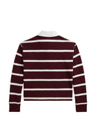 T-shirt per bambina Polo Ralph Lauren Kids rosso con design a righe bianche 313B26234 001 Ralph Lauren kids 