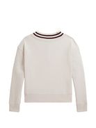 Felpa per bambino Polo Ralph Lauren Kids bianca con scollo a V 313B26259 001 Ralph Lauren kids 