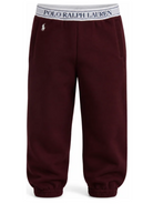 Pantaloni per bambina Polo Ralph Lauren Kids rossi con logo in vita 313B26260 001 Ralph Lauren kids 