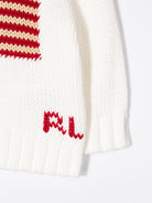 Maglione per neonato Polo Ralph Lauren Kids bianco con bandiera americana ricamata 320668285 006 Ralph Lauren kids 