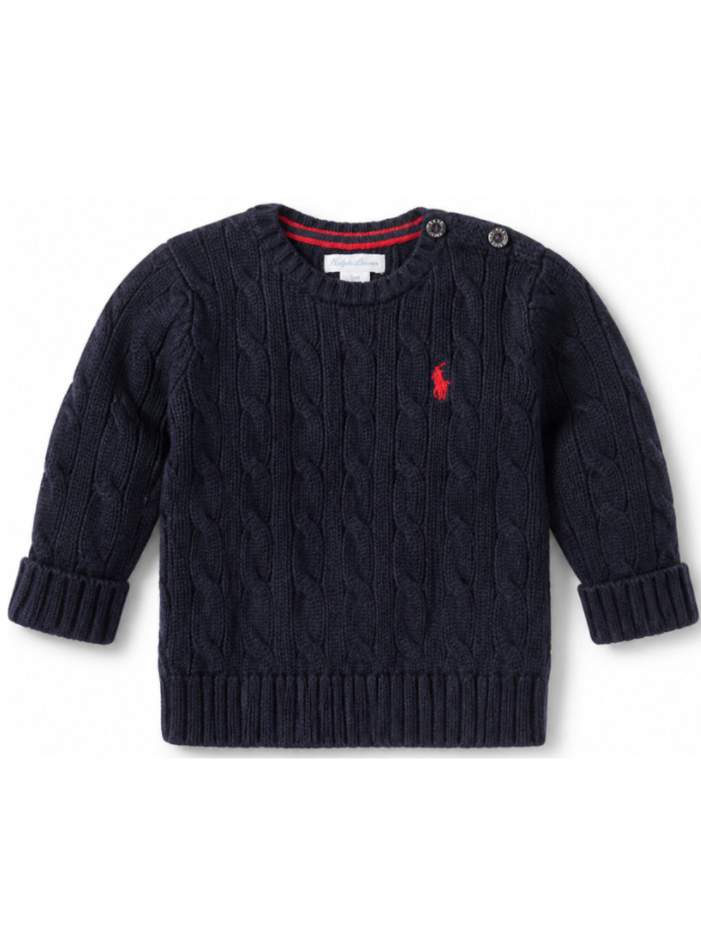 Maglione per neonato Polo Ralph Lauren Kids blu con motivo Polo Pony ricamato 320702674 058 Ralph Lauren kids 