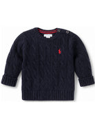 Maglione per neonato Polo Ralph Lauren Kids blu con motivo Polo Pony ricamato 320702674 058 Ralph Lauren kids 