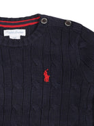 Maglione per neonato Polo Ralph Lauren Kids blu con motivo Polo Pony ricamato 320702674 058 Ralph Lauren kids 