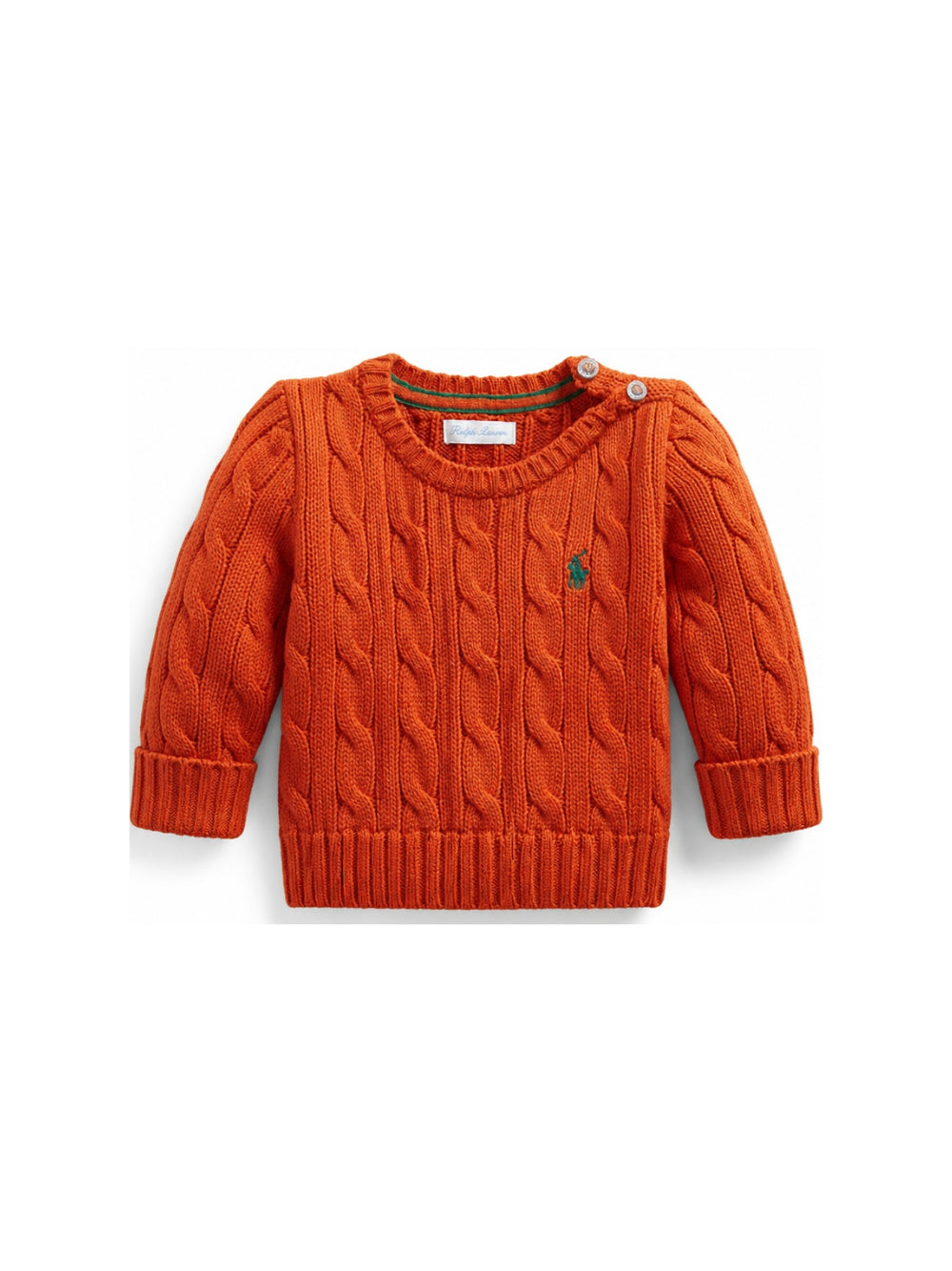Maglione per neonato Polo Ralph Lauren Kids arancione con trama intrecciata 320702674 504 Ralph Lauren kids 