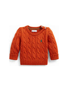 Maglione per neonato Polo Ralph Lauren Kids arancione con trama intrecciata 320702674 504 Ralph Lauren kids 