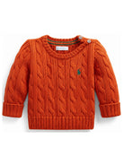 Maglione per neonato Polo Ralph Lauren Kids arancione con trama intrecciata 320702674 504 Ralph Lauren kids 
