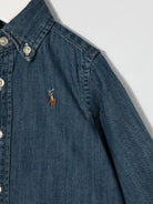 Camicia per neonato Polo Ralph Lauren Kids denim con motivo Polo Pony 320713843 001 Ralph Lauren kids 