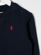 Felpa per neonato Polo Ralph Lauren Kids blu con motivo Polo Pony ricamato 320772102 002 Ralph Lauren kids 