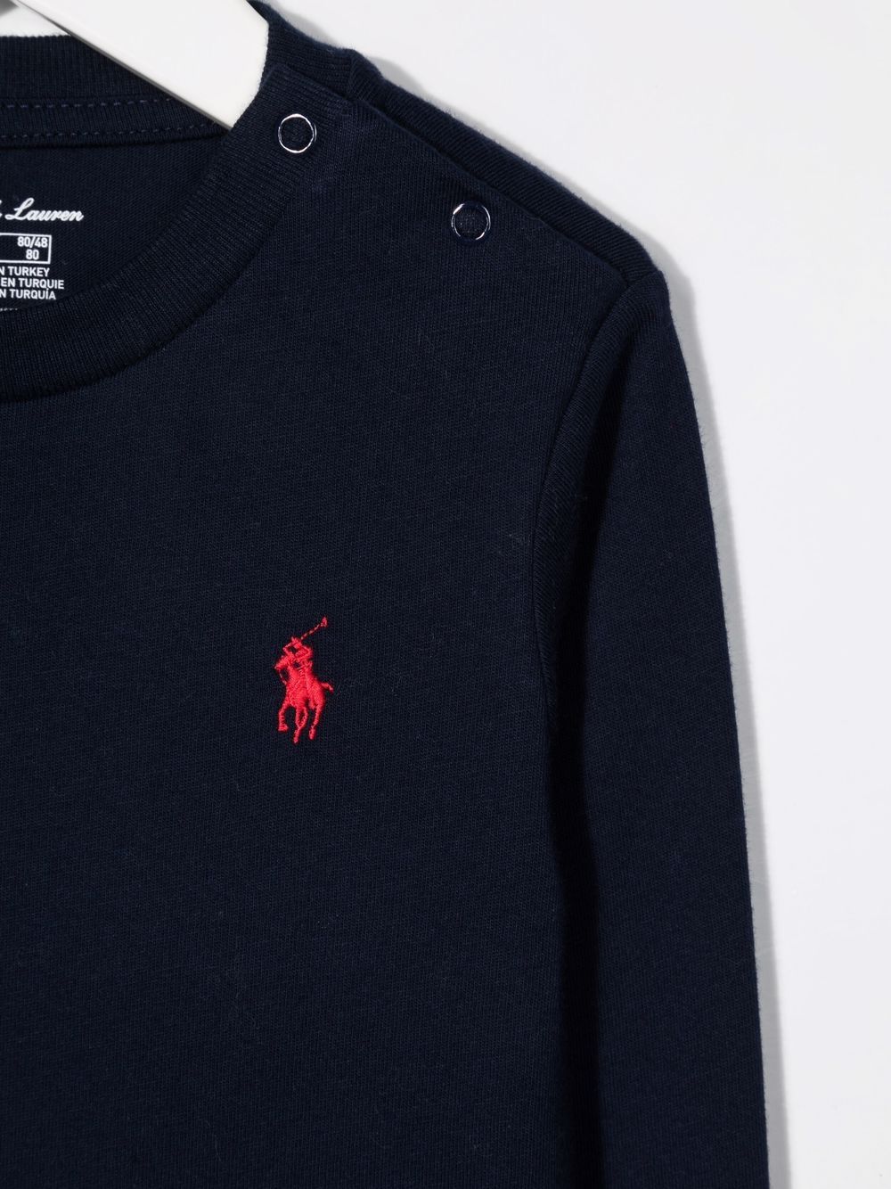 T-shirt per neonato Polo Ralph Lauren Kids blu con motivo Polo Pony ricamato 320843804 002 Ralph Lauren kids 