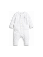 Set due pezzi maglione e pantaloni per neonati Polo Ralph Lauren Kids bianco con trama intrecciata 320966889 004 Ralph Lauren kids 