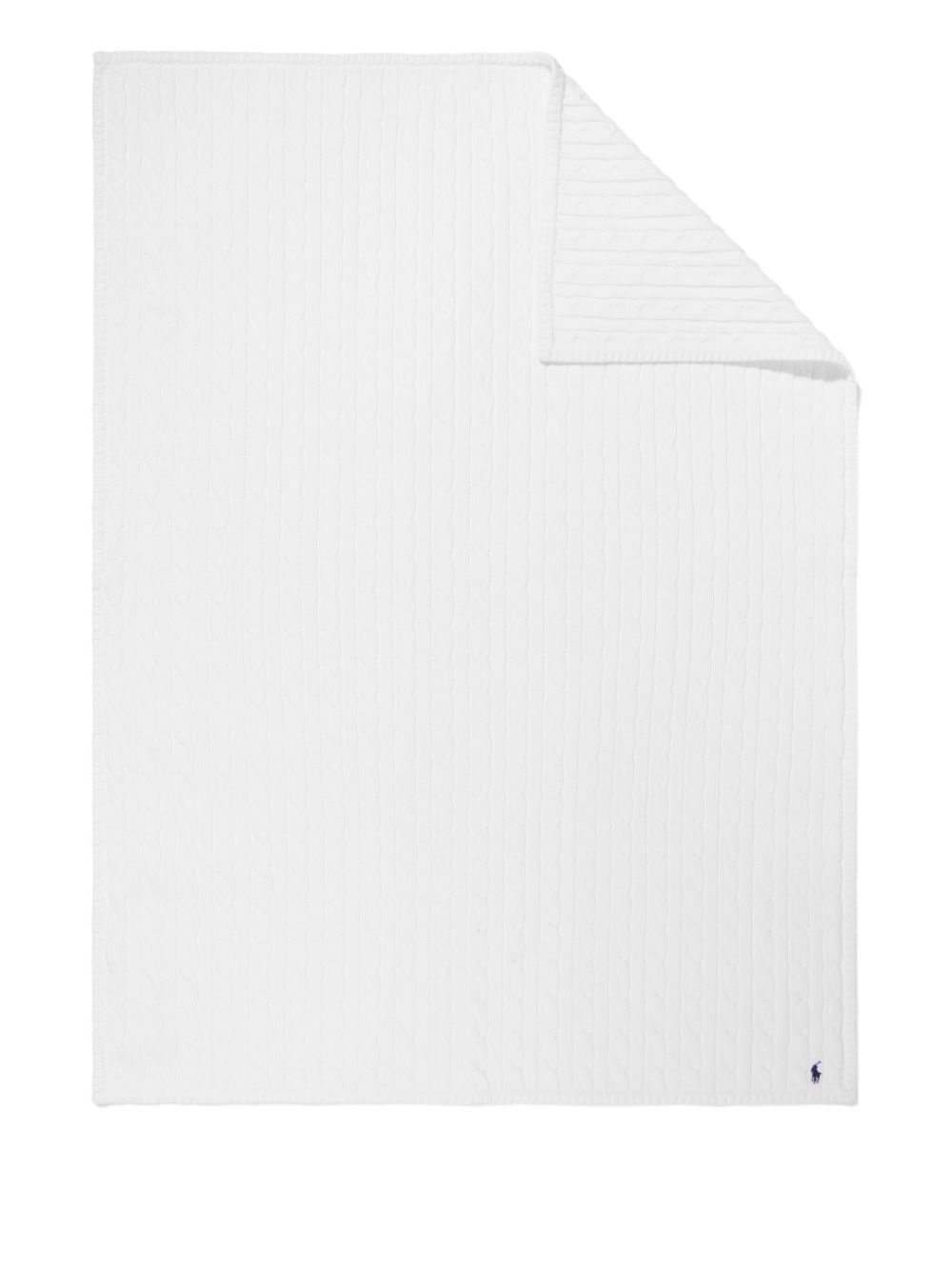 Coperta per neonati Polo Ralph Lauren Kids bianco design lavorato a maglia 320966893 004 Ralph Lauren kids 