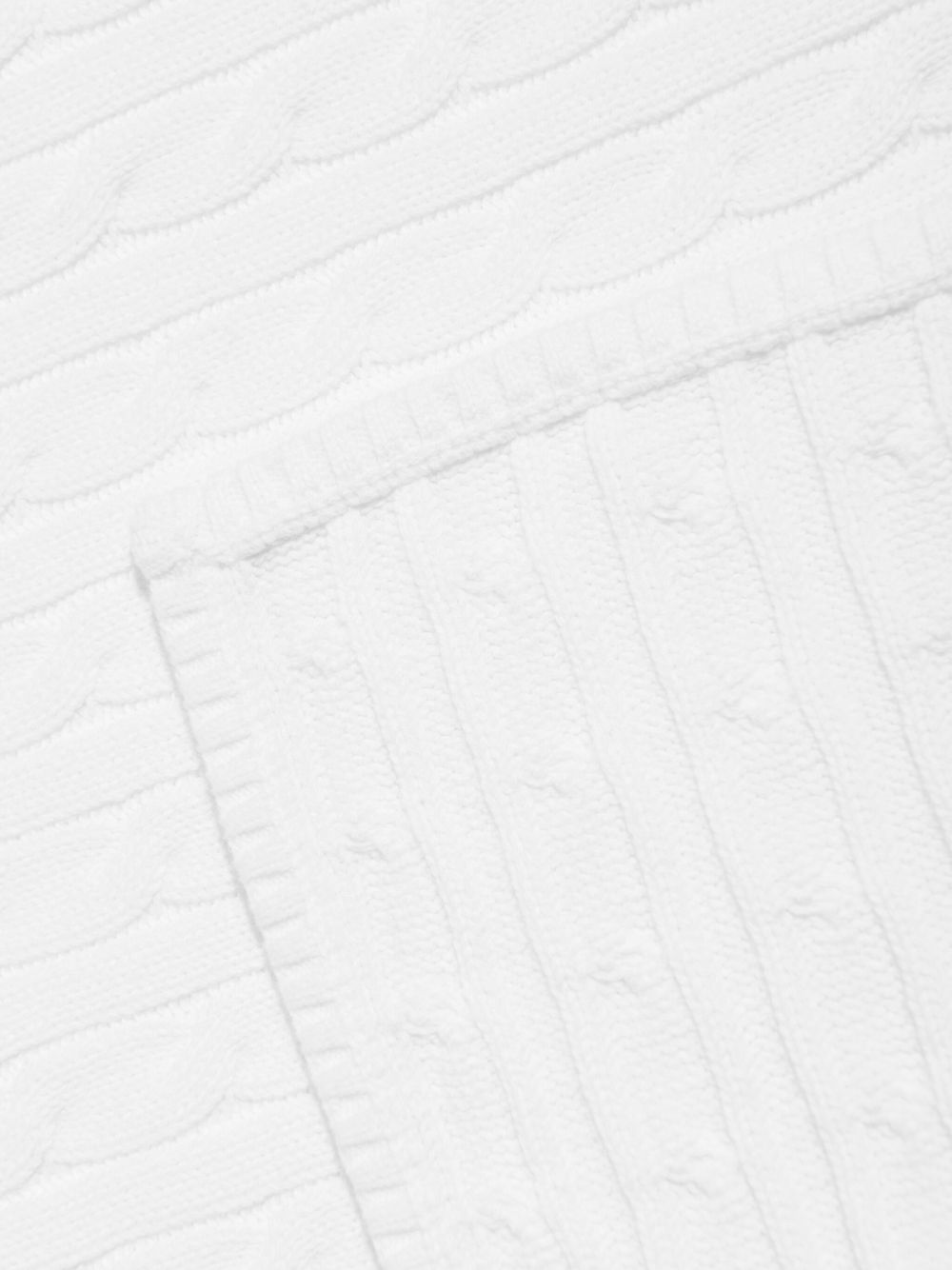 Coperta per neonati Polo Ralph Lauren Kids bianco design lavorato a maglia 320966893 004 Ralph Lauren kids 
