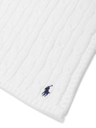 Coperta per neonati Polo Ralph Lauren Kids bianco design lavorato a maglia 320966893 004 Ralph Lauren kids 