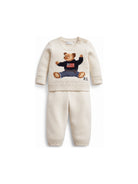 Set maglione e pantaloni per neonati Polo Ralph Lauren Kids bianco con ricamo Polo Bear sul davanti 320973695 500 Ralph Lauren kids 