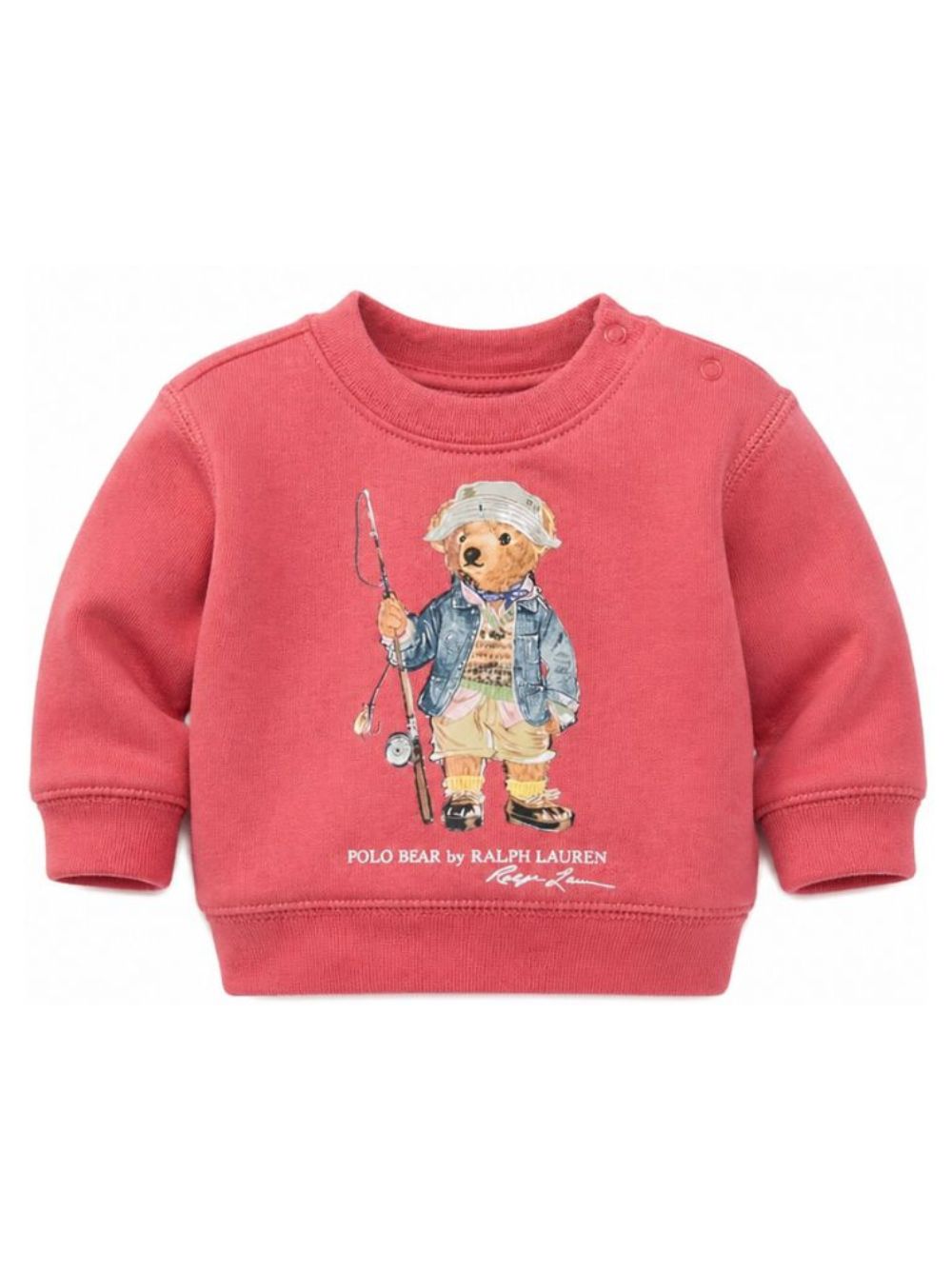 Felpa per neonati Polo Ralph Lauren Kids rosa con motivo Polo Bear 320B18891 001 Ralph Lauren kids 