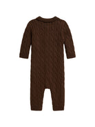 Tutina per neonato Polo Ralph Lauren Kids marrone con trama intrecciata 320B26211 002 Ralph Lauren kids 