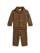 Completo giacca e pantaloni per neonato Polo Ralph Lauren Kids marrone con motivo Principe di Galles 320B27190 001 Ralph Lauren kids 