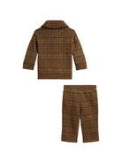 Completo giacca e pantaloni per neonato Polo Ralph Lauren Kids marrone con motivo Principe di Galles 320B27190 001 Ralph Lauren kids 
