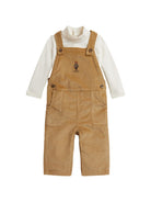 Completo per neonato Ralph Lauren Kids marrone con motivo orsetto sul davanti 320B27219 001 Ralph Lauren kids 