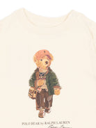 T-shirt per neonato Polo Ralph Lauren Kids beige con stampa grafica 320B27298 001 Ralph Lauren kids 