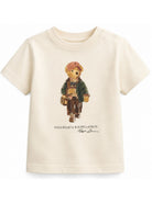 T-shirt per neonato Polo Ralph Lauren Kids beige con stampa grafica 320B27298 001 Ralph Lauren kids 
