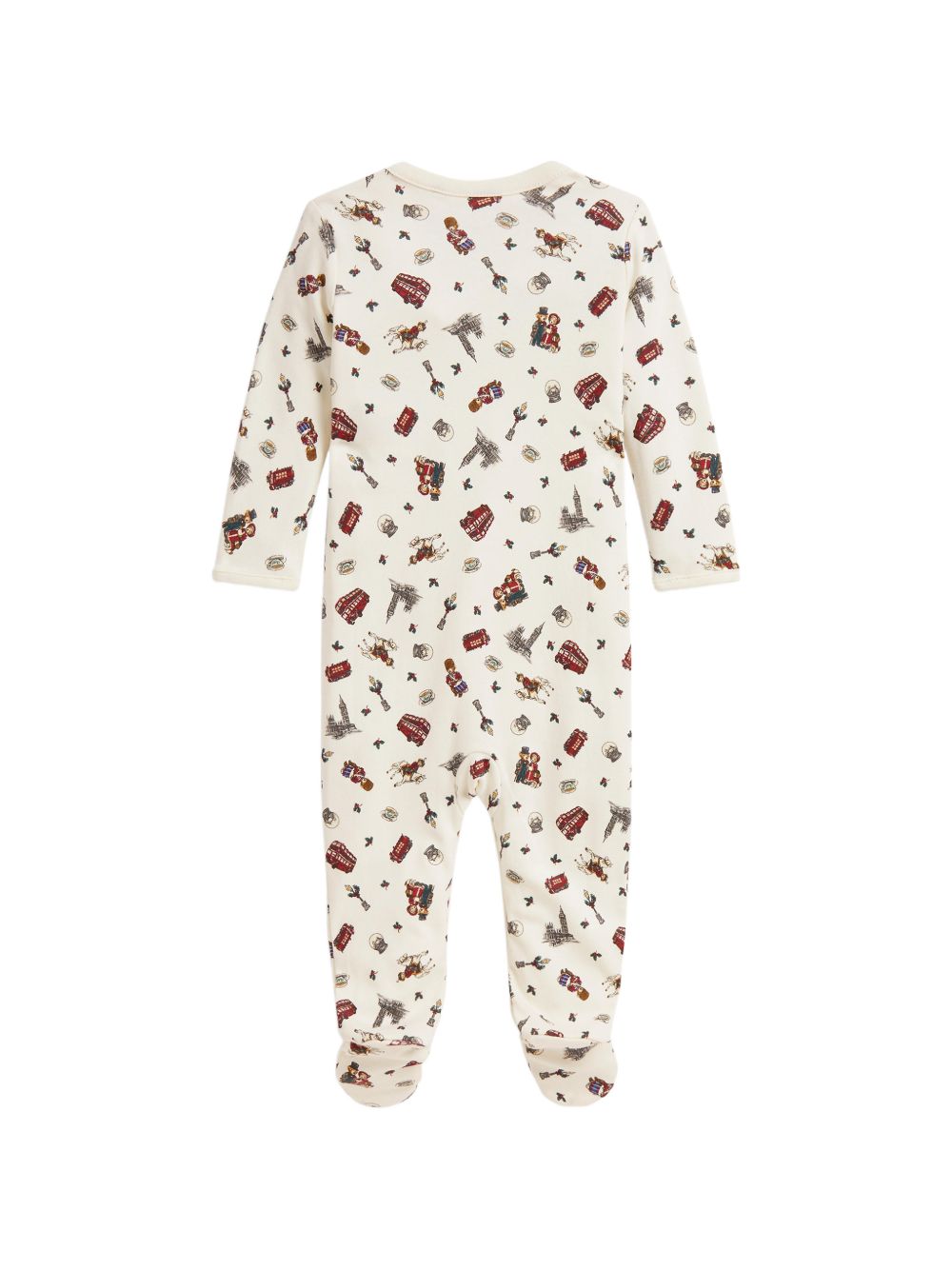 Tutina per neonati Polo Ralph Lauren Kids bianca con stampa grafica all-over 320B28714 001 Ralph Lauren kids 