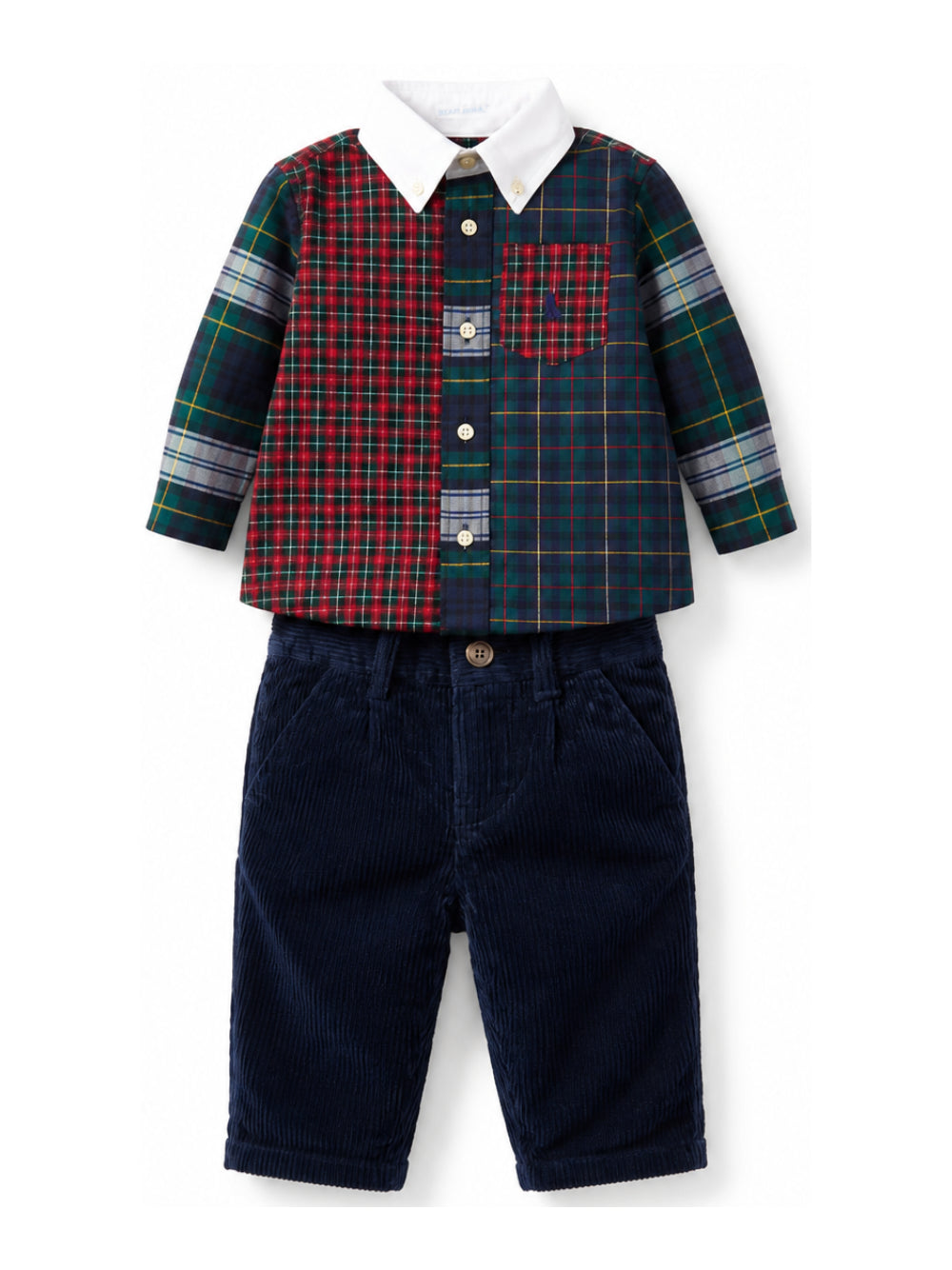 Completo per neonato Ralph Lauren Kids multicolore set di (camicia e pantaloni) 320B28716 001 Ralph Lauren kids 