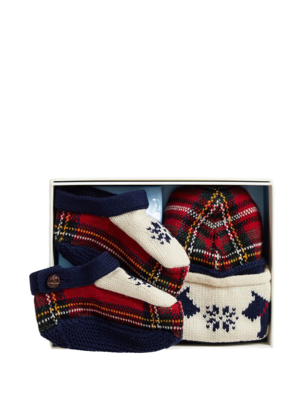 Set cappello e babbucce Holiday Hat per neonati Polo Ralph Lauren Kids multicolore con dettagli ricamati 320B29055 001 Ralph Lauren kids 