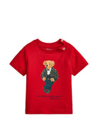 T-shirt per neonato Polo Ralph Lauren Kids rosso con grafica Polo Bear 320B29156 001 Ralph Lauren kids 