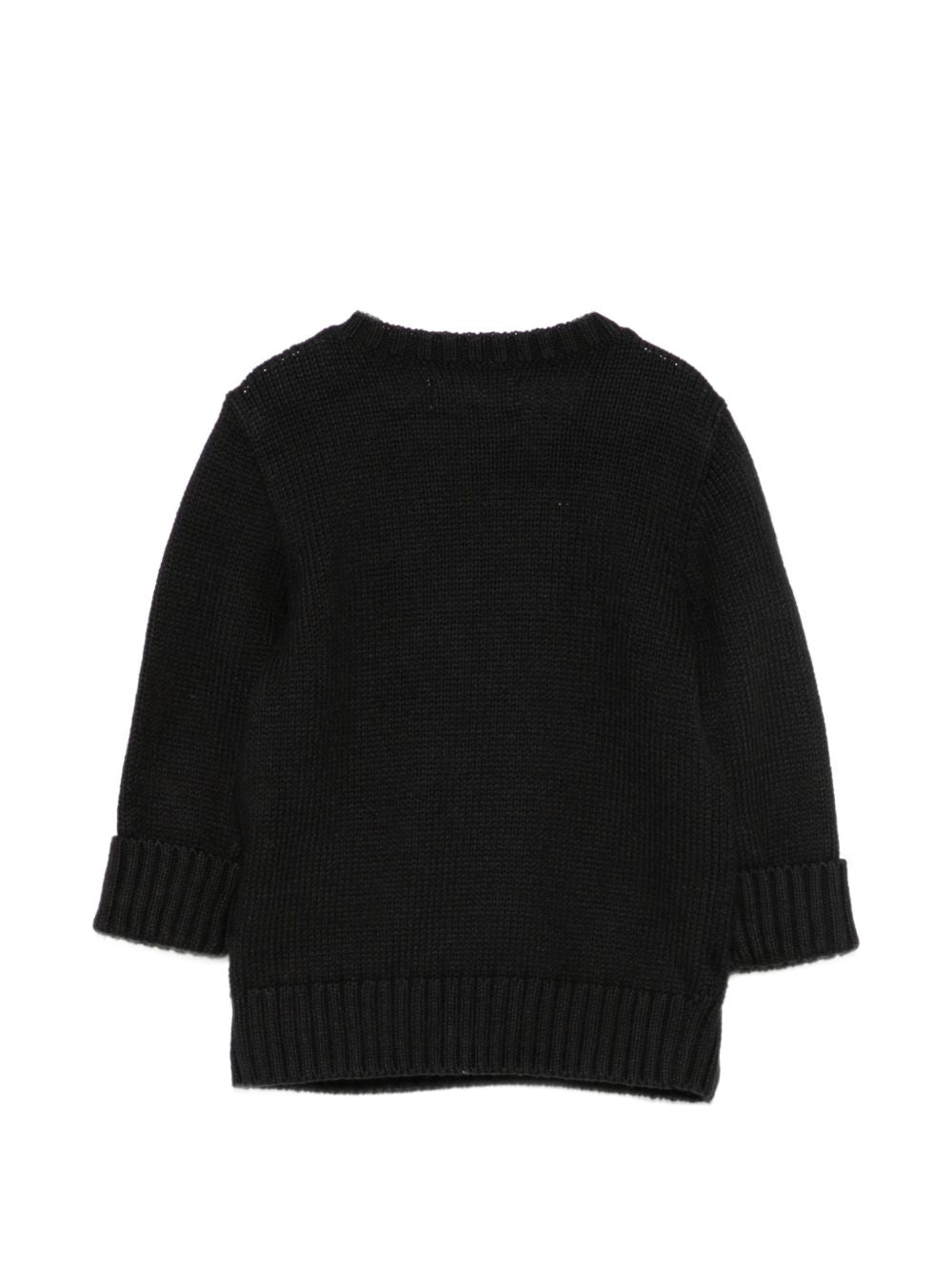 Maglione per neonato Polo Ralph Lauren Kids nero con ricamo a intarsio 320B29194 001 Ralph Lauren kids 