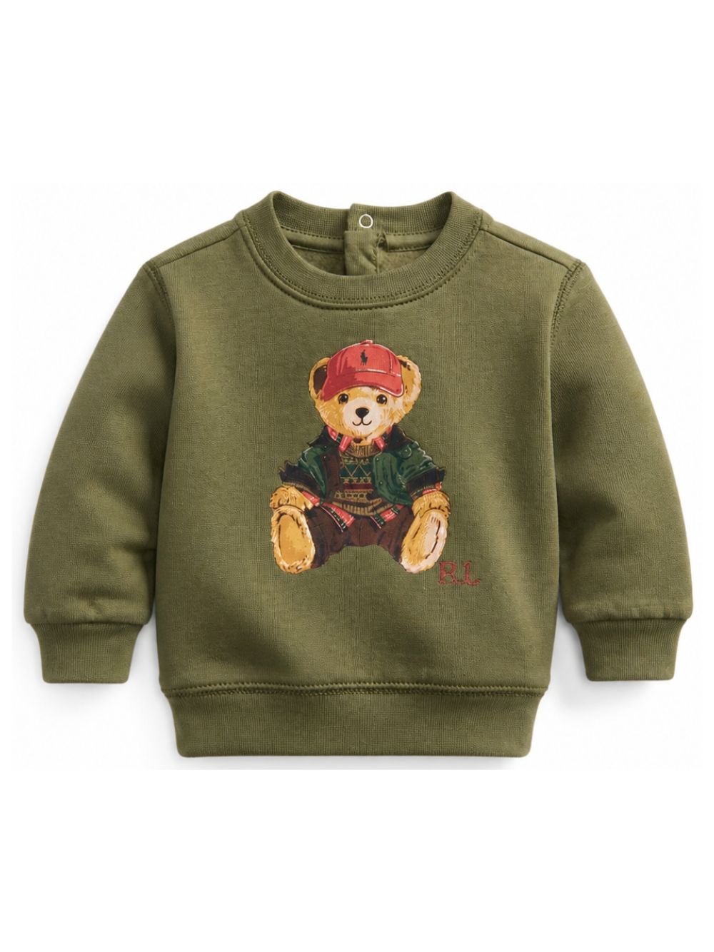 Felpa per neonato Polo Ralph Lauren Kids verde con motivo Polo Bear 320B30216 001 Ralph Lauren kids 