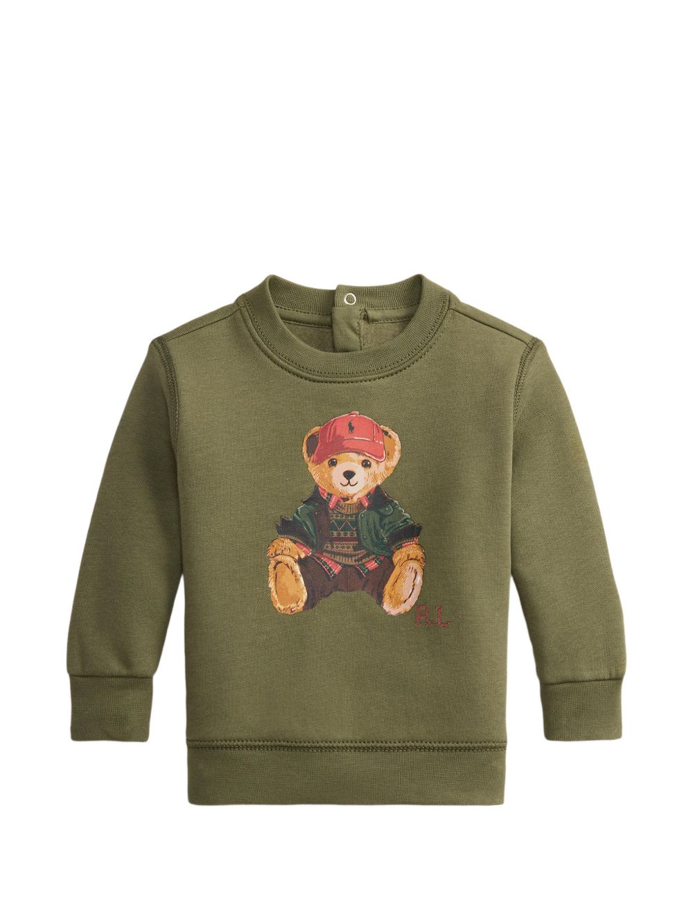 Felpa per neonato Polo Ralph Lauren Kids verde con motivo Polo Bear 320B30216 001 Ralph Lauren kids 