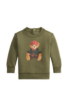 Felpa per neonato Polo Ralph Lauren Kids verde con motivo Polo Bear 320B30216 001 Ralph Lauren kids 