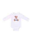 Set tutina bavaglino e cappellino per neonato Polo Ralph Lauren Kids bianco con stampa Teddy Bear 320P00760 001 Ralph Lauren kids 