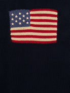 Maglione per bambino Polo Ralph Lauren kids blu con bandiera americana ricamata 322668285 001 Ralph Lauren kids 